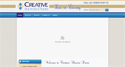 Desktop Screenshot of creativeshowerdoors.net